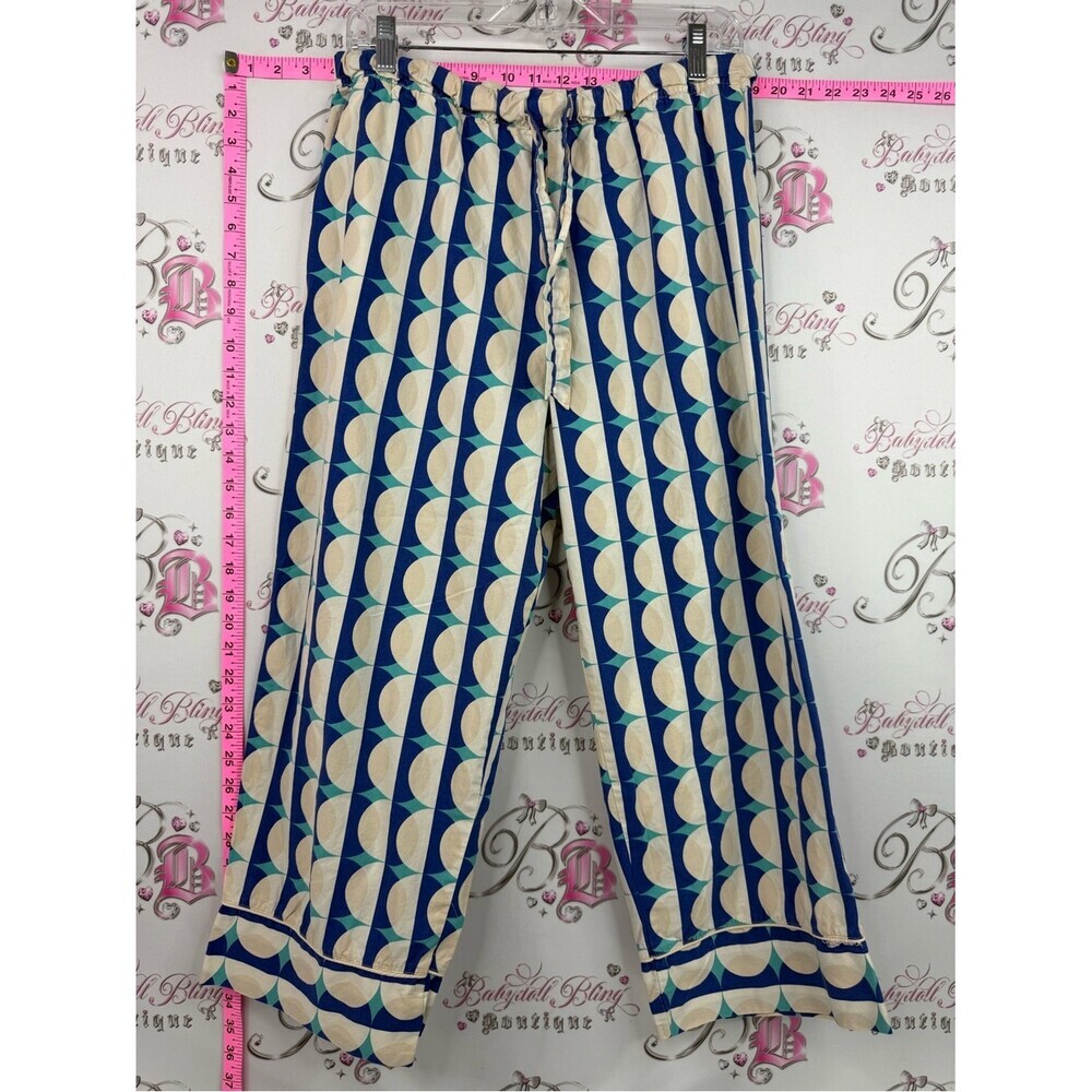 Love & lore pants pj Geometric Lounge Pajama Pants - Blue & Cream